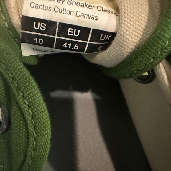 Seavees Women's SF Monterey Classic Lace Up Canvas Sneaker Cactus Size 10 - Picture 5 of 9